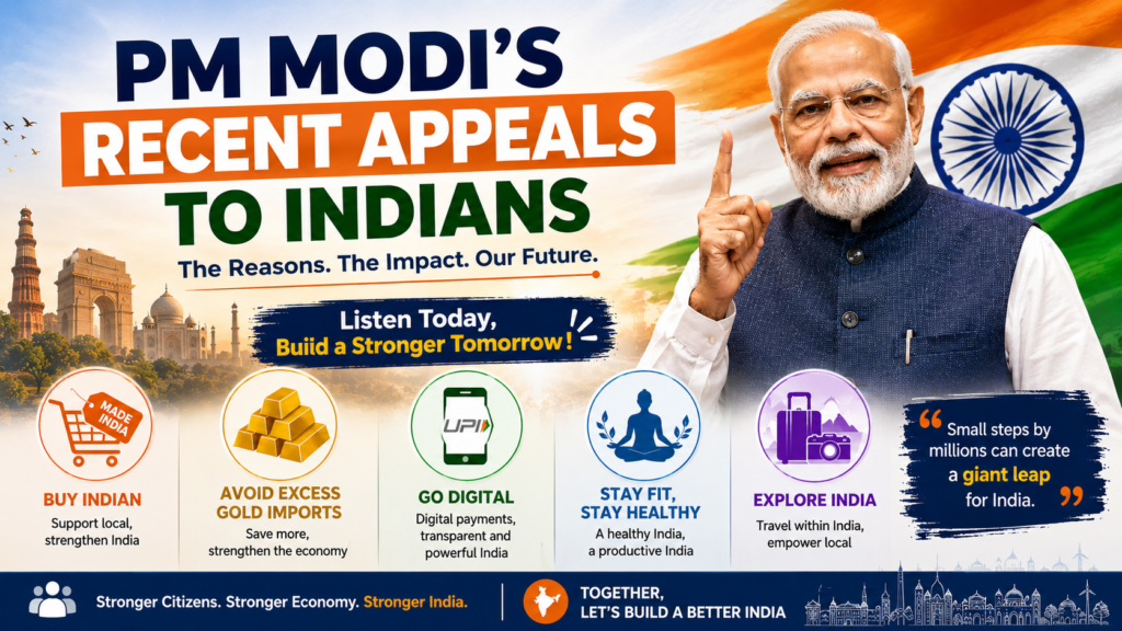 PM Modi appeals to Indians